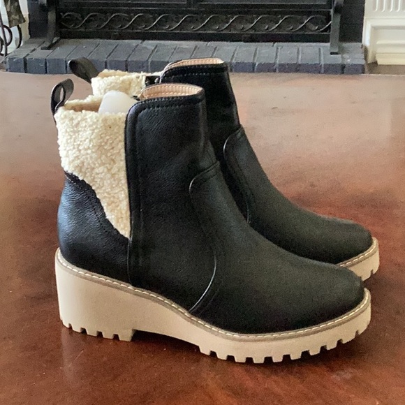 Women’s Dolce Vita Sherpa 7.5 Black Reacher Booties. Biker, Rock, Punk, Corp - Picture 3 of 7